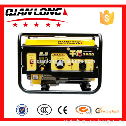 2016 generator 2.8kw recoil start generator 3600 generator